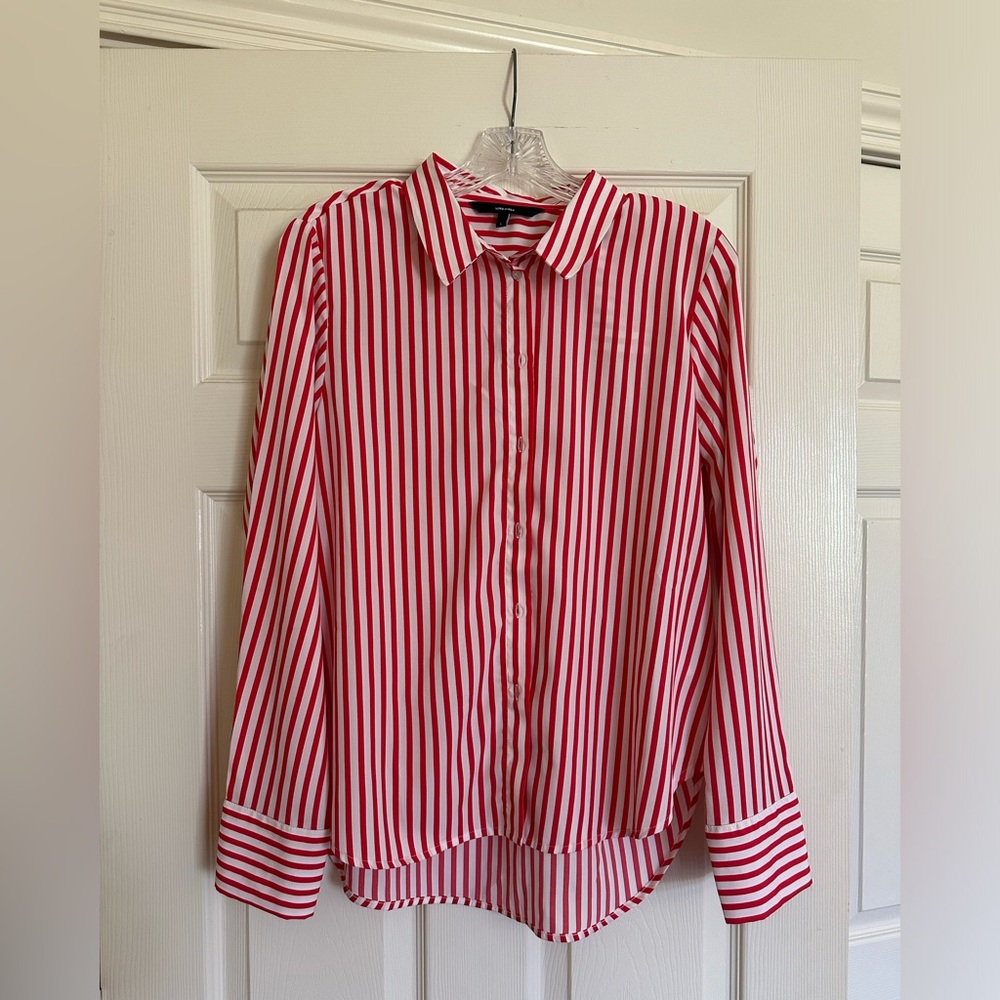 Vero Moda: Red/white striped polyester women’s blouse
